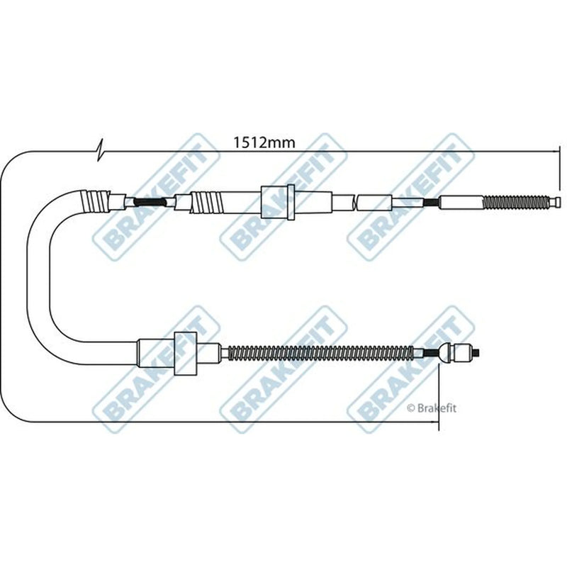Apec Handbrake Cable Right Rear BBC3397