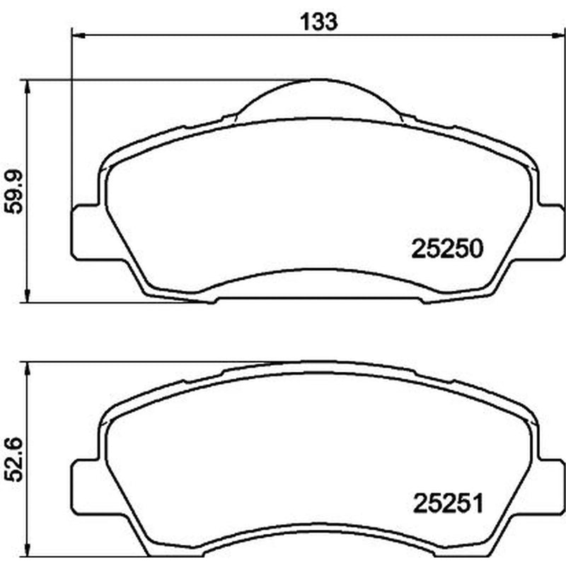 DON Front Brake Pad Set PCP1364