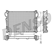 Denso Engine Radiator fits Mercedes-Benz S-Class 1998-2013