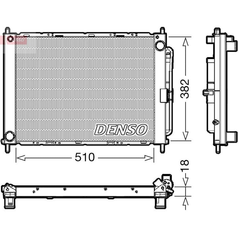Denso Complete Cooling Module fits Renault Clio III 2005-2014