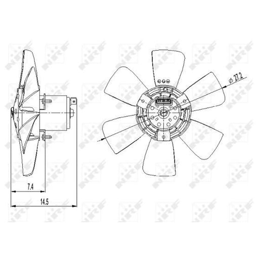 NRF Engine Cooling Fan 47390