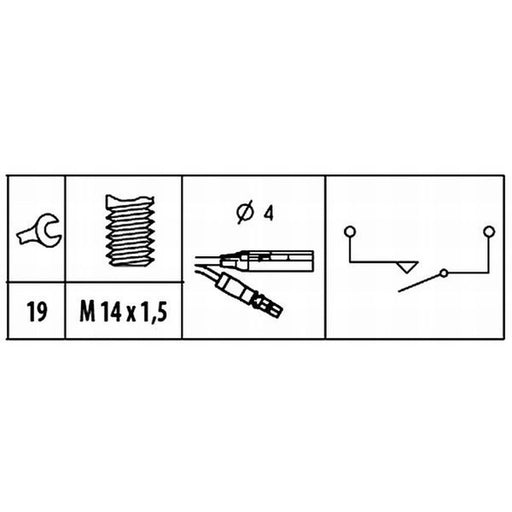 Hella Reverse Light Switch Connectors 6ZF 181 612-001