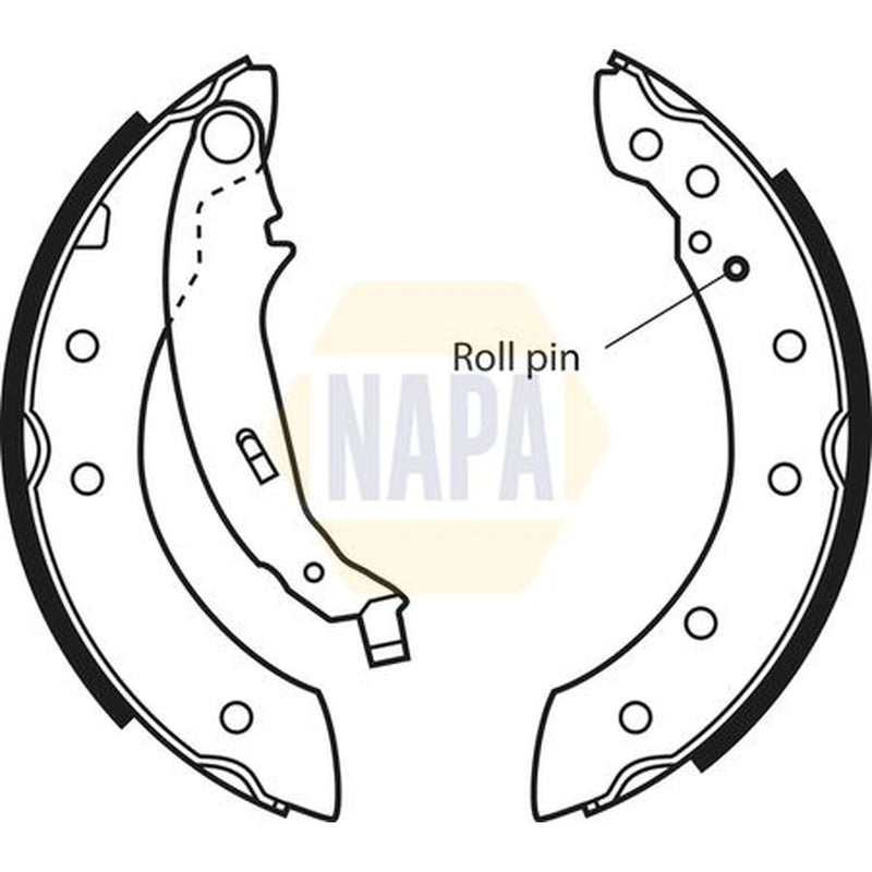 NAPA Brake Shoe Set Axle Kit NBS1021