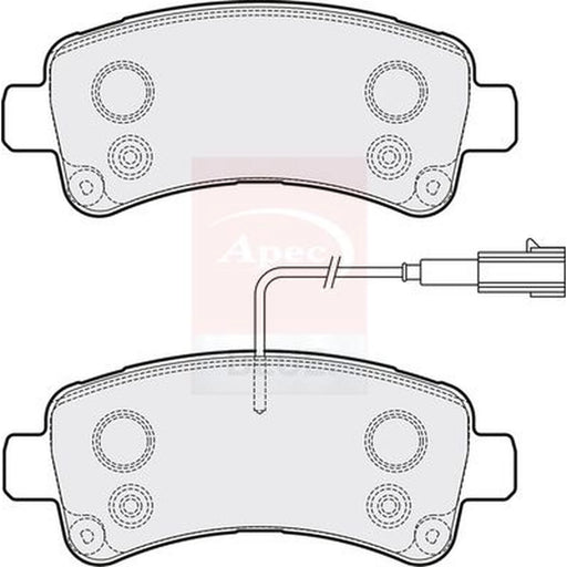 Apec Rear Brake Pad Set PD3754
