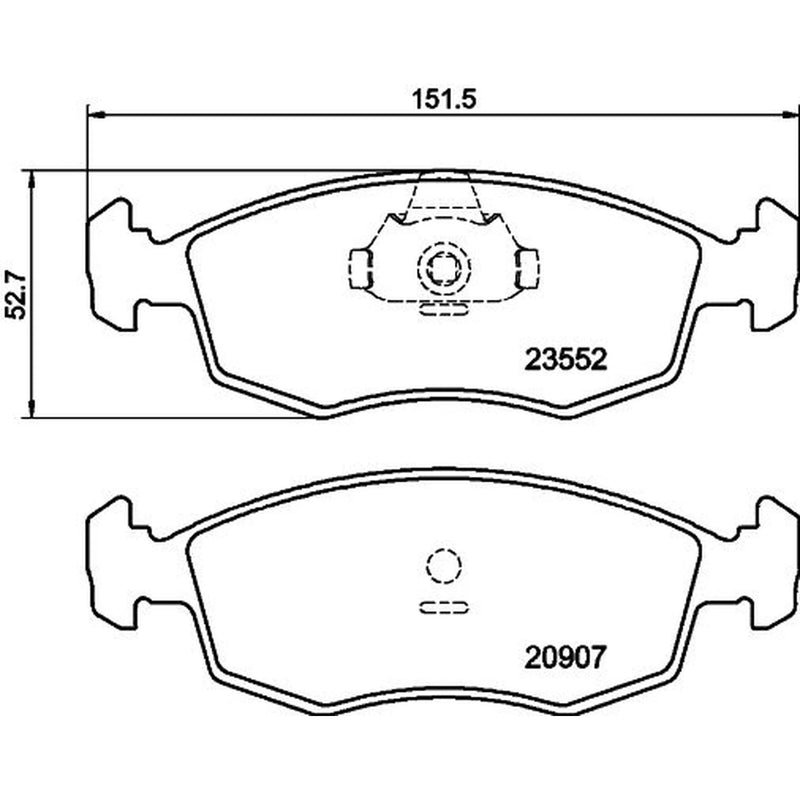 Mintex Front Brake Pad Set MDB2076