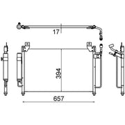 Mahle Air Conditioning Condenser AC 642 000S