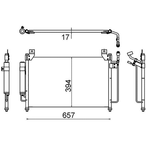 Mahle Air Conditioning Condenser AC 642 000S