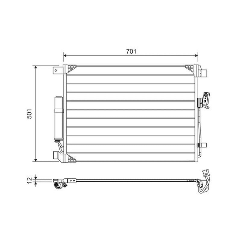 Valeo Air Conditioning Condenser 822605