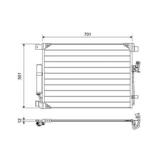 Valeo Air Conditioning Condenser 822605