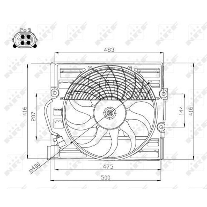 NRF Engine Cooling Fan 47214