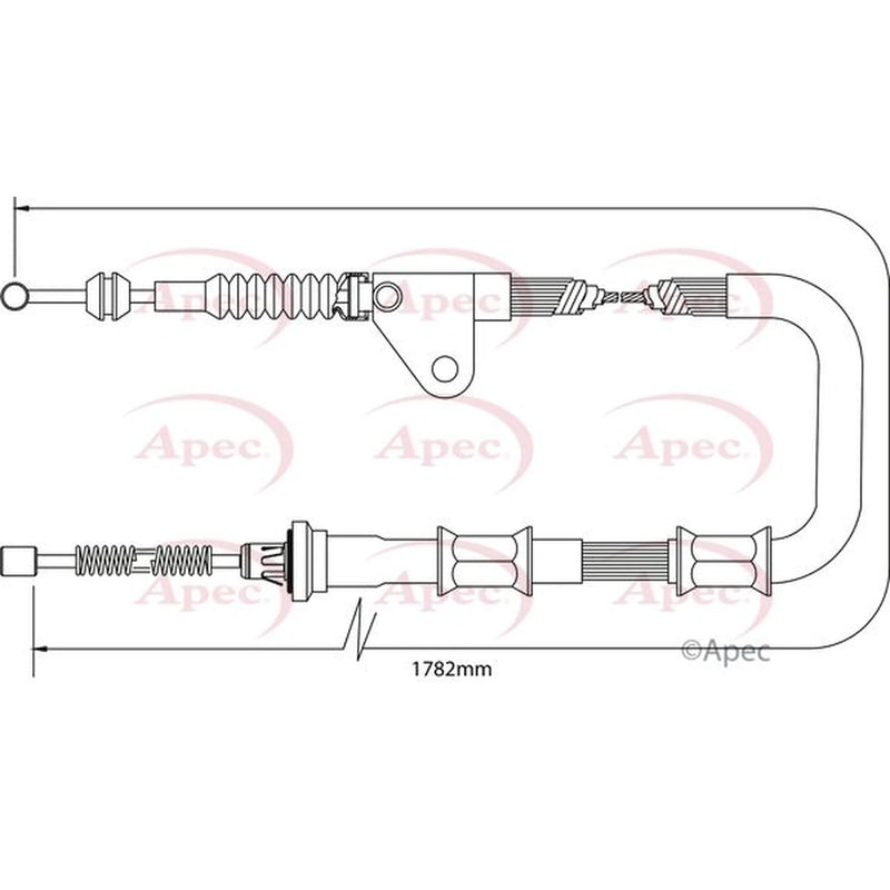 Apec Handbrake Cable Right Rear CAB1415