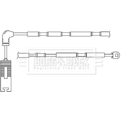 Borg & Beck Brake Pad Wear Sensor Rear BWL3043