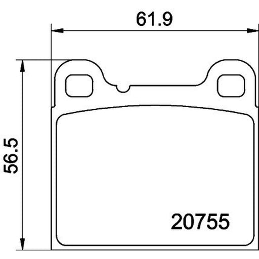 DON Rear Brake Pad Set PCP1305