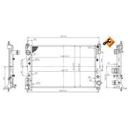NRF Engine Radiator 53455