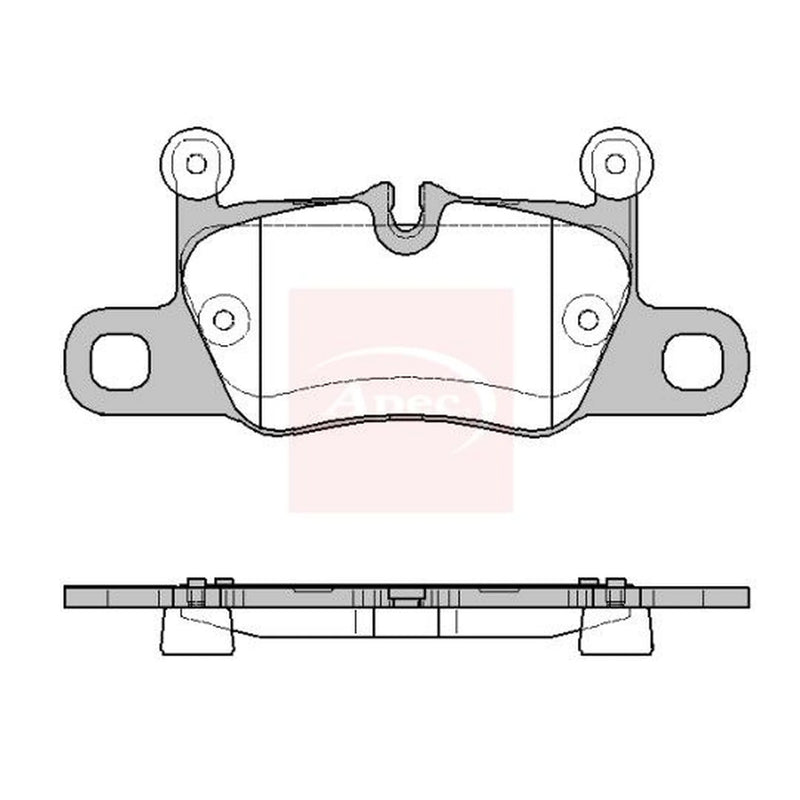 Apec Rear Brake Pad Set PAD2481