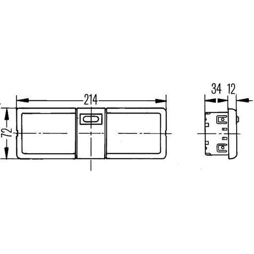 Hella Interior Lamp 2JA Interior 2JA 006 447-251 6201249100 2JA 006 447-251