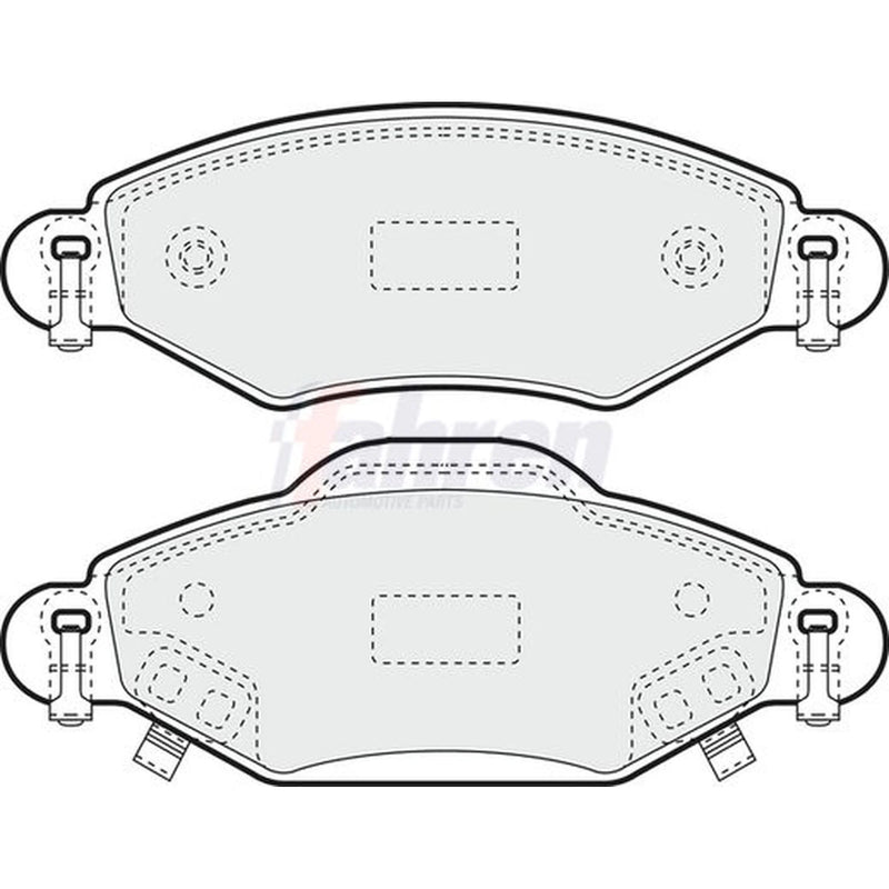 Fahren Front Brake Pad Set fits Toyota Yaris/Vitz 1999-2005 1.0 1.3 1.4