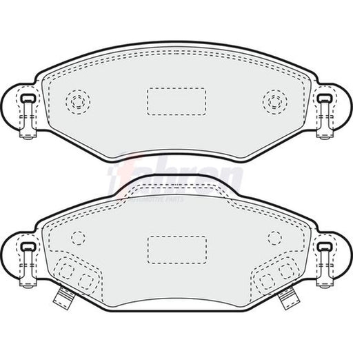 Fahren Front Brake Pad Set fits Toyota Yaris/Vitz 1999-2005 1.0 1.3 1.4