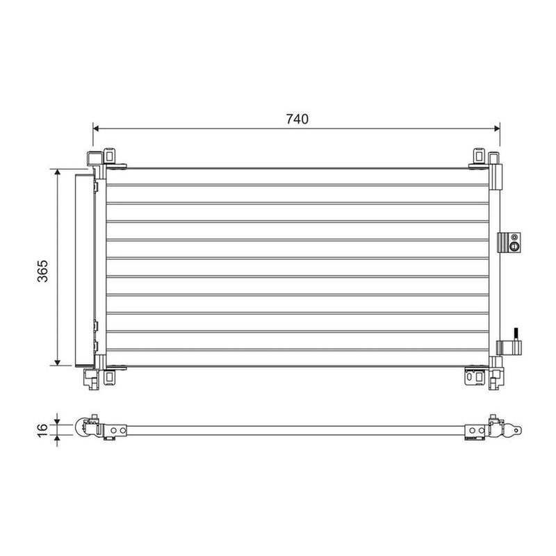 Valeo Air Conditioning Condenser 822703