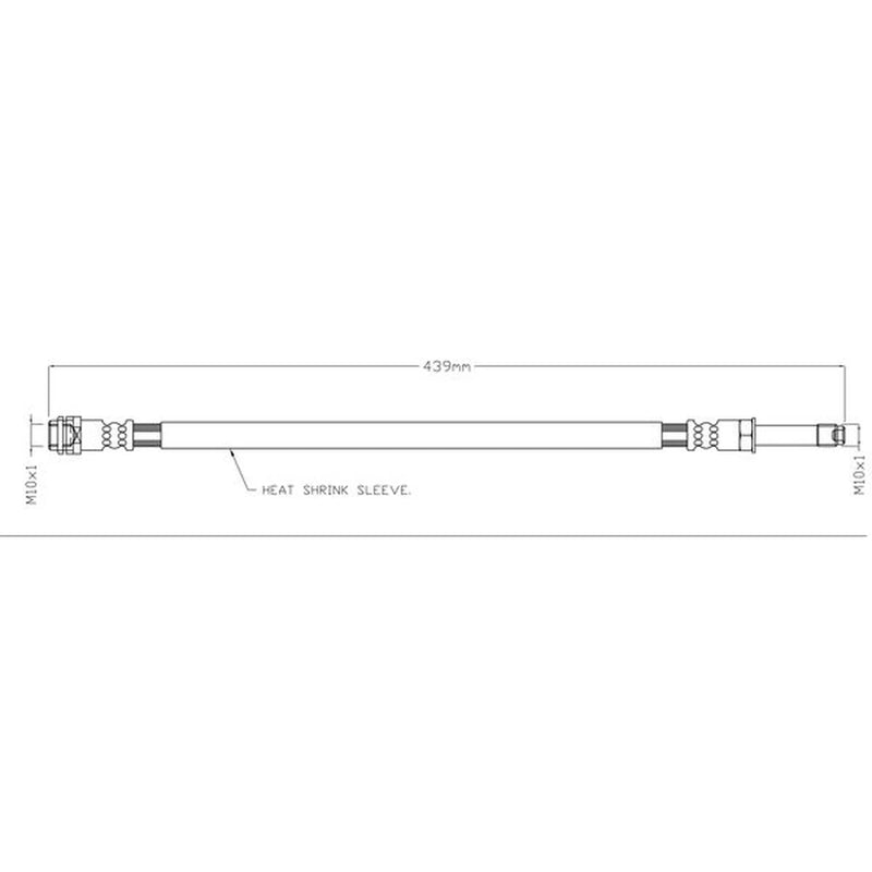 Juratek Brake Hydraulic Hose Line Right JBH1653