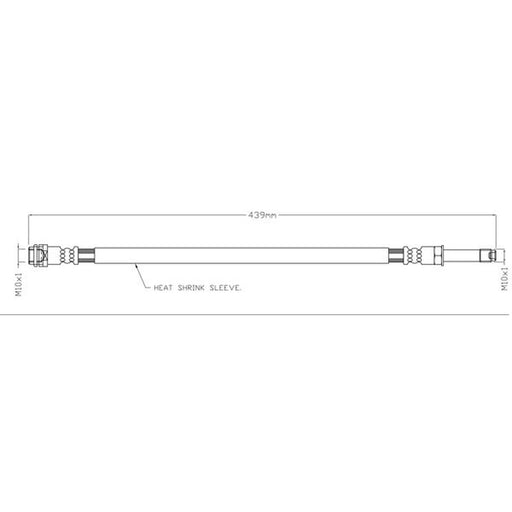 Juratek Brake Hydraulic Hose Line Right JBH1653