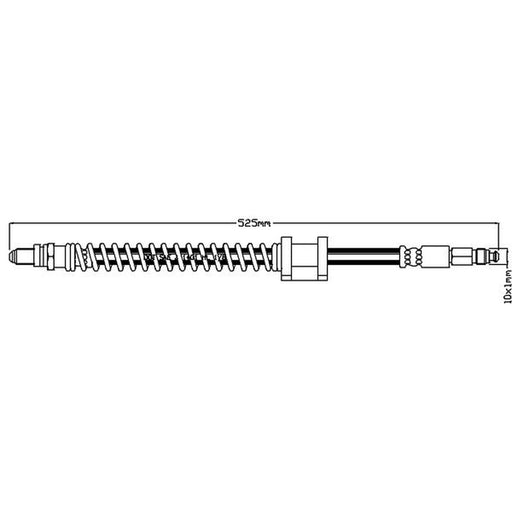 Abtex Brake Hydraulic Hose Line Right ABH1080