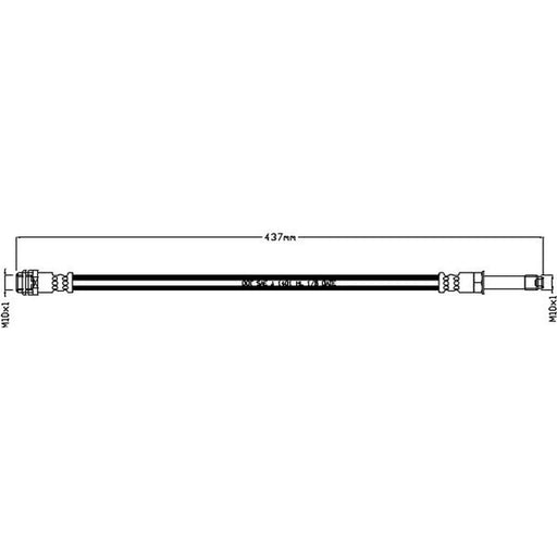 Abtex Brake Hydraulic Hose Line Right ABH1171