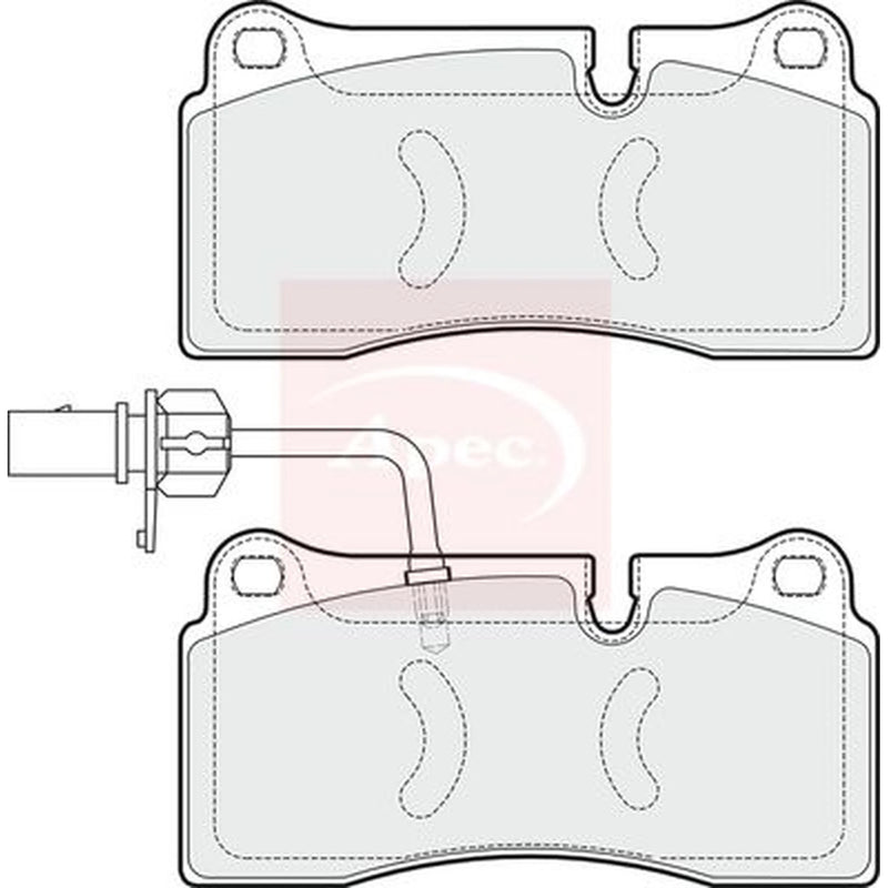 Apec Rear Brake Pad Set PAD1613