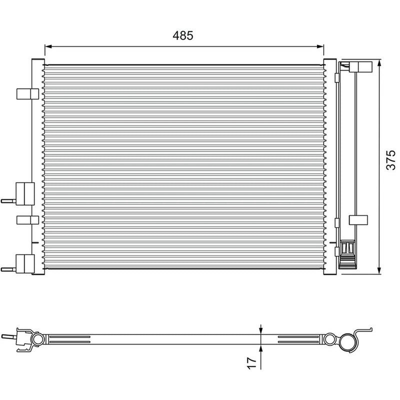 Valeo Air Conditioning Condenser 814395