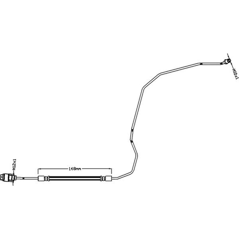 Abtex Brake Hydraulic Hose Line outer ABH1160R