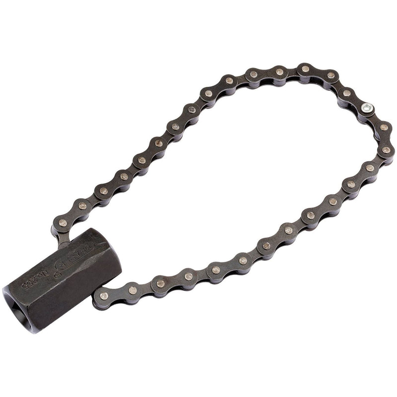 Draper Chain Oil Filter Wrench, 1/2" Sq. Dr. or 24mm, 130mm Capacity 77592 Draper  - Town Parts