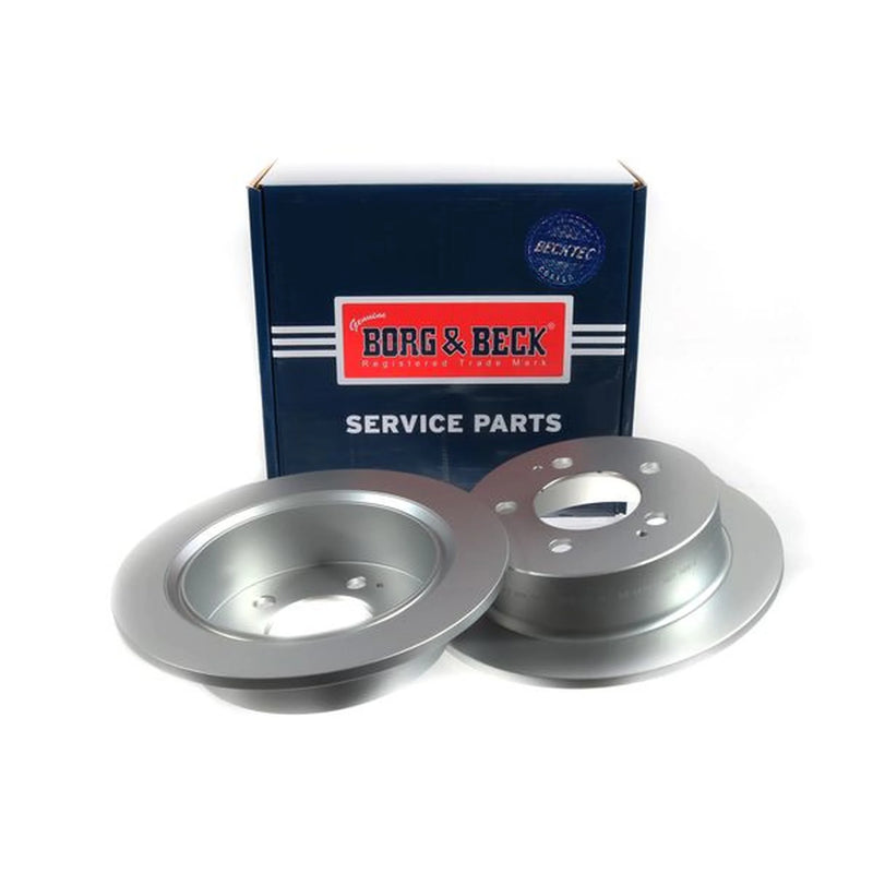 Borg & Beck 2 x Solid Rear Brake Discs BBD5169-x2
