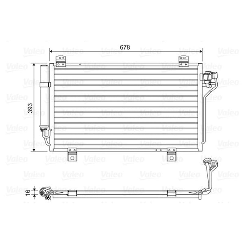 Valeo Air Conditioning Condenser 814195