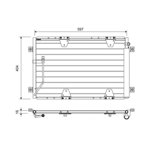 Valeo Air Conditioning Condenser 822711
