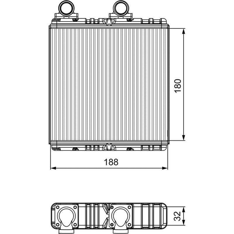 Valeo Heater Matrix Core Heat Exchanger 811554