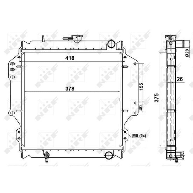 NRF Engine Radiator 513161