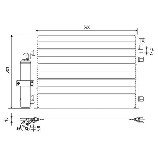 Valeo Air Conditioning Condenser 814051