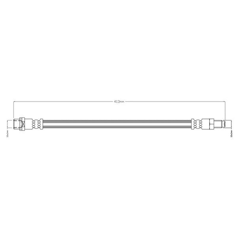 Abtex Brake Hydraulic Hose Line Right ABH1220