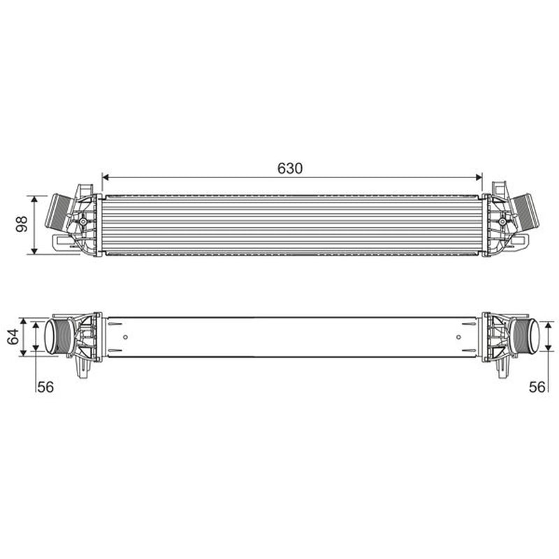 Valeo Intercooler (Charge Air Cooler) 822914