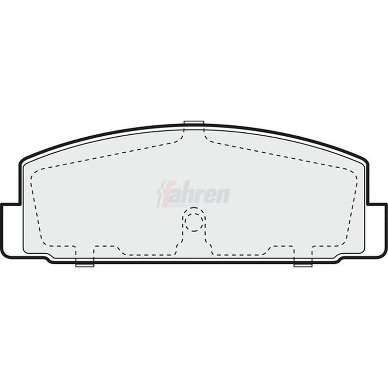 Fahren Rear Brake Pad Set fits Mazda 323 F/P 1998-2004 1.6 1.9 2.0