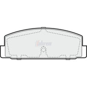 Fahren Rear Brake Pad Set FBP3104