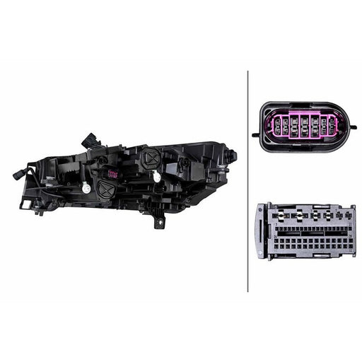 Hella Headlight Headlamp LED Right 1EX 014 773-981