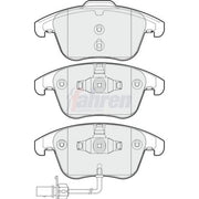 Fahren Front Brake Pad Set fits Audi A4 Allroad B8 2009-2016 2.0