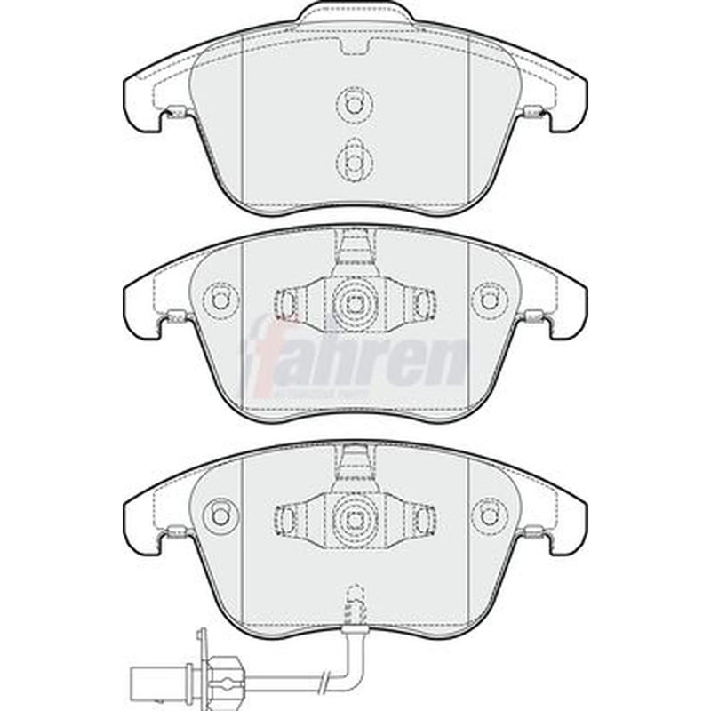 Fahren Front Brake Pad Set fits Audi A4 Allroad B8 2009-2016 2.0