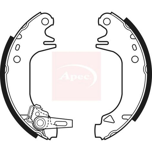 Apec Brake Shoe Set Axle Kit SHU340