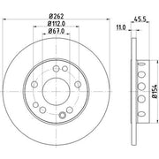DON 2 x Front Brake Discs PCD12672