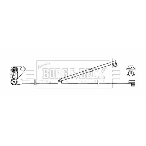Borg & Beck Brake Pad Wear Sensor Front BWL33090