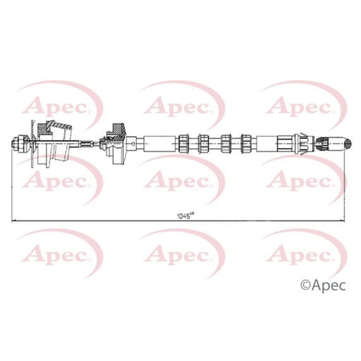 Apec Clutch Control Cable Pull CAB5026