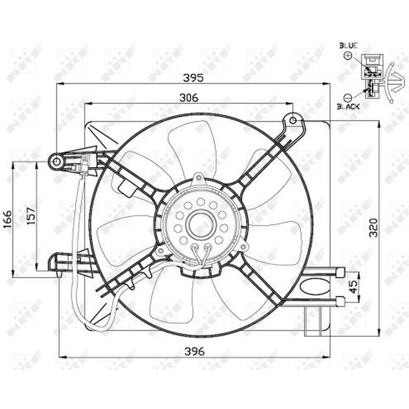 NRF Engine Cooling Fan 47486