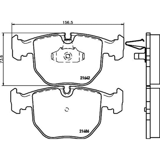 Mintex Front Brake Pad Set MDB1745